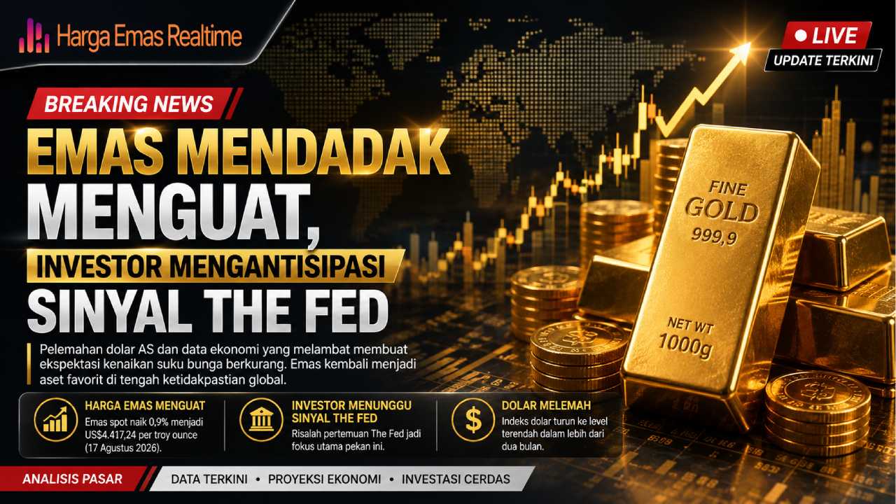 Emas Mendadak Menguat, Investor Mengantisipasi Sinyal The Fed