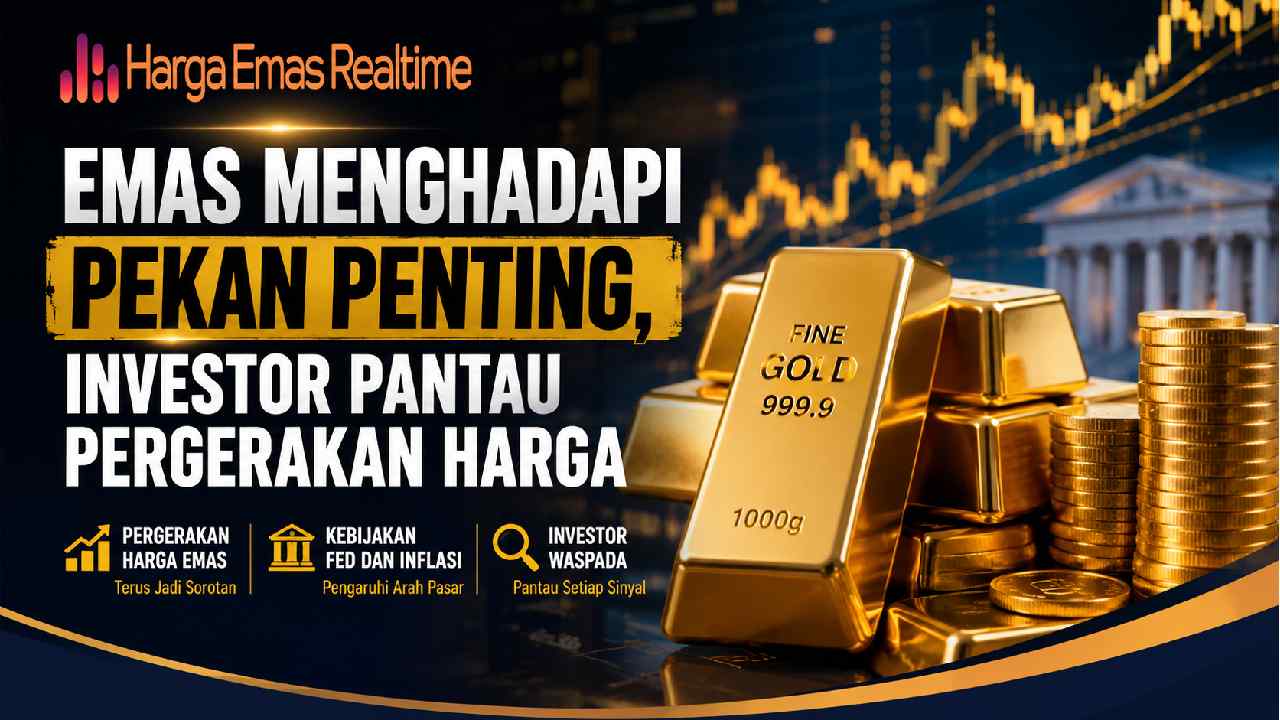 Emas Menghadapi Pekan Penting, Investor Pantau Pergerakan Harga