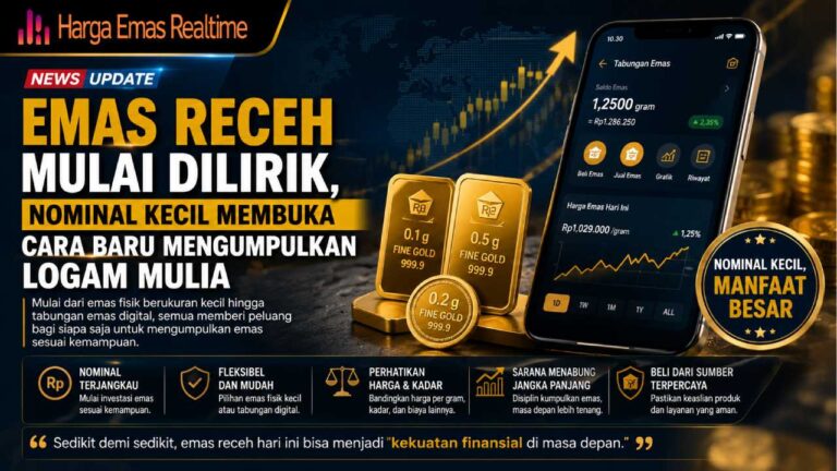 Emas Receh Mulai Dilirik, Nominal Kecil Membuka Cara Baru Mengumpulkan Logam Mulia