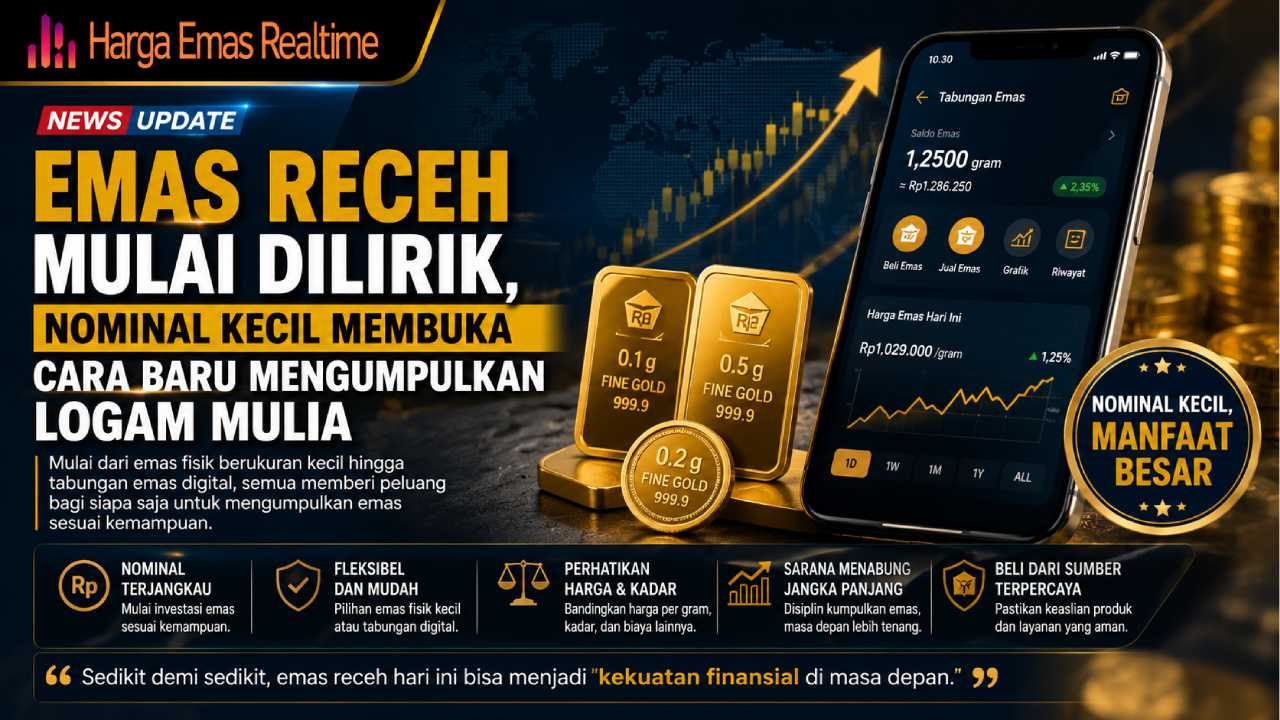 Emas Receh Mulai Dilirik, Nominal Kecil Membuka Cara Baru Mengumpulkan Logam Mulia