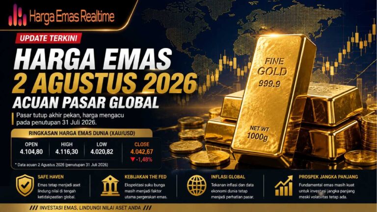 Harga Buyback Emas Antam 2 Agustus 2026, Simak Selisih Jual dan Belinya