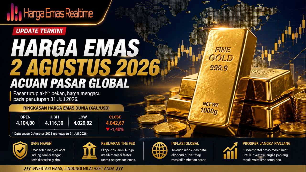 Harga Buyback Emas Antam 2 Agustus 2026, Simak Selisih Jual dan Belinya