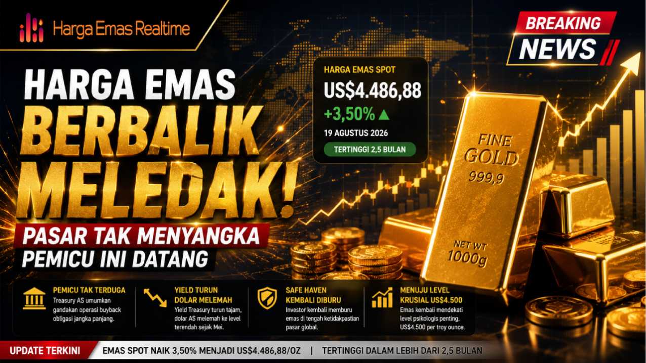 Harga Emas Berbalik Meledak, Pasar Tak Menyangka Pemicu Ini Datang