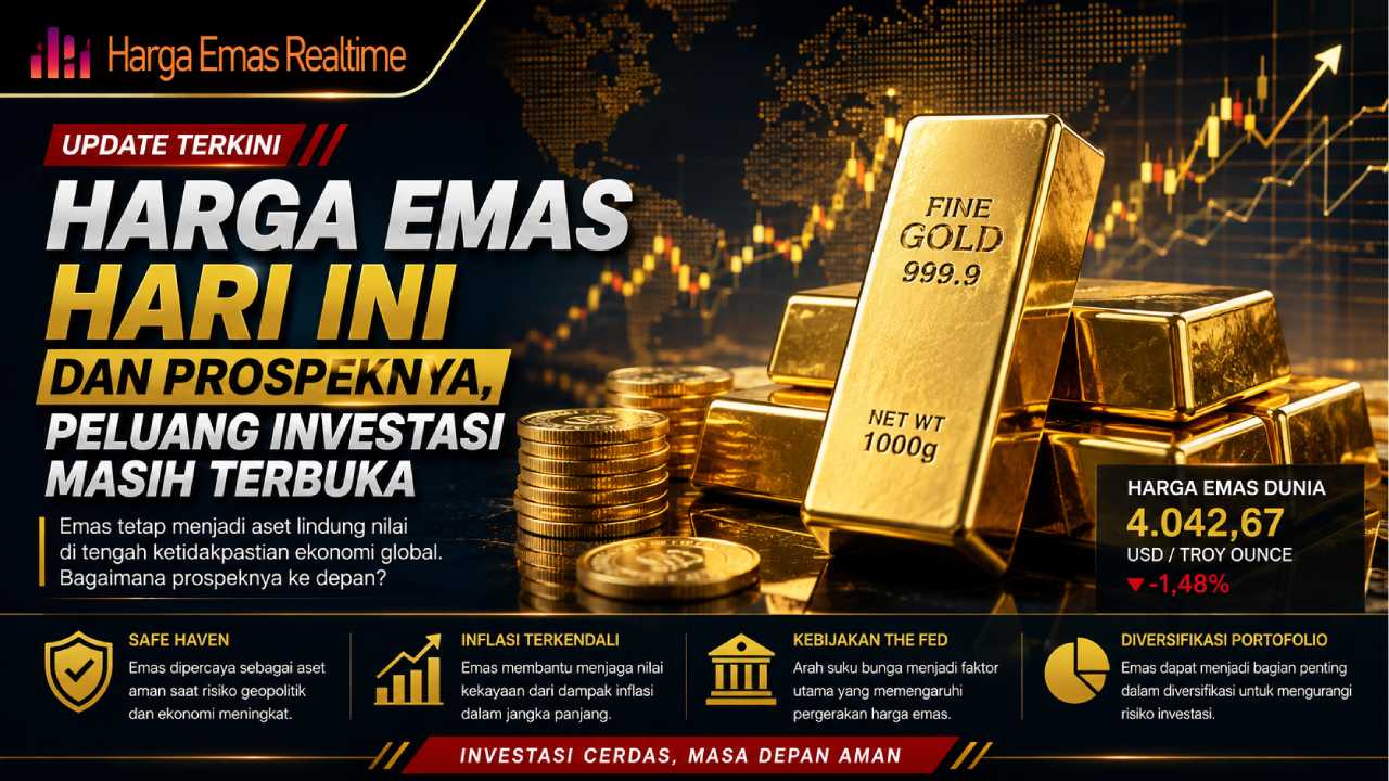 Harga Emas Hari Ini dan Prospeknya, Peluang Investasi Masih Terbuka