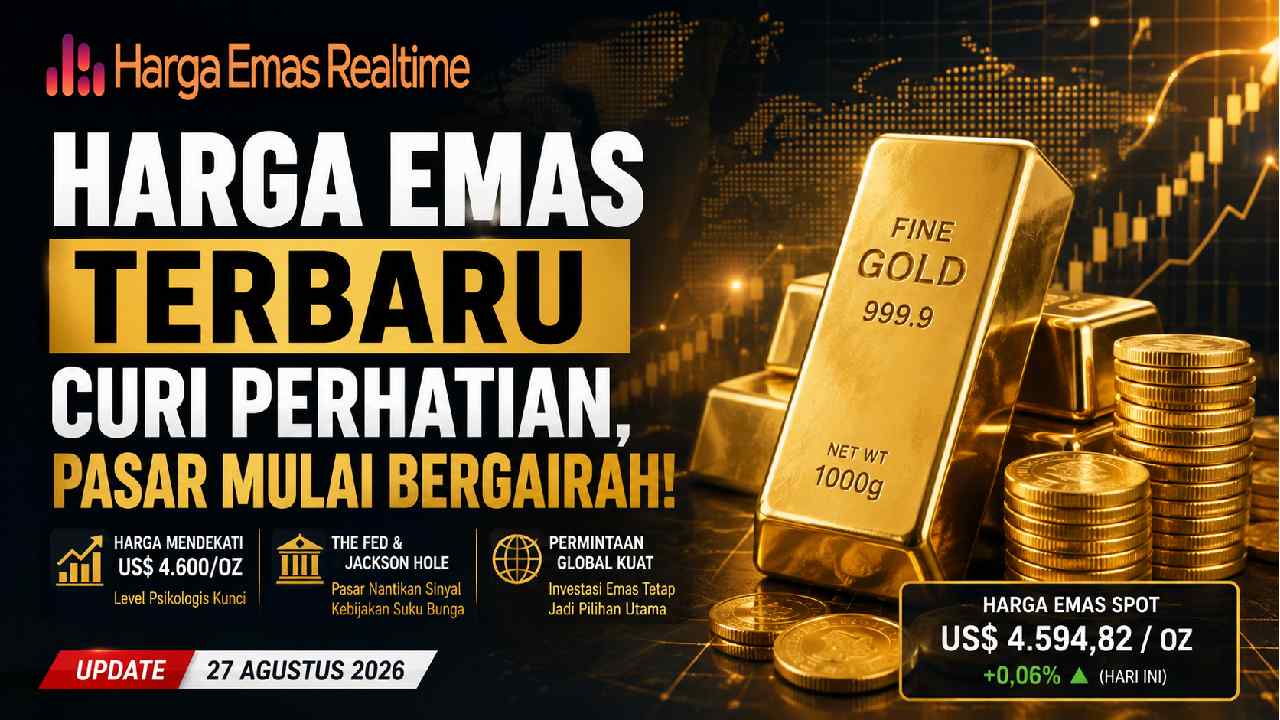 Harga Emas Terbaru Curi Perhatian, Pasar Mulai Bergairah