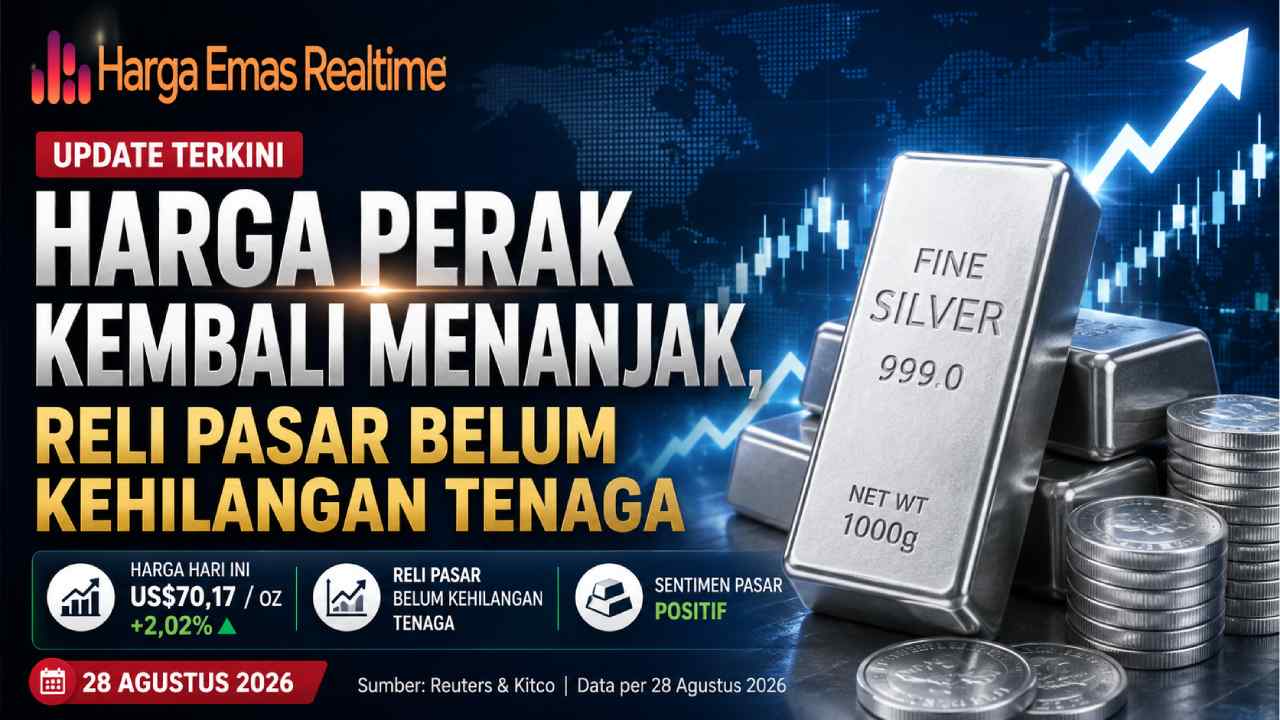 Harga Perak Kembali Menanjak, Reli Pasar Belum Kehilangan Tenaga
