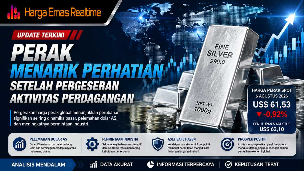 Perak Menarik Perhatian Setelah Terjadi Pergeseran Aktivitas Perdagangan