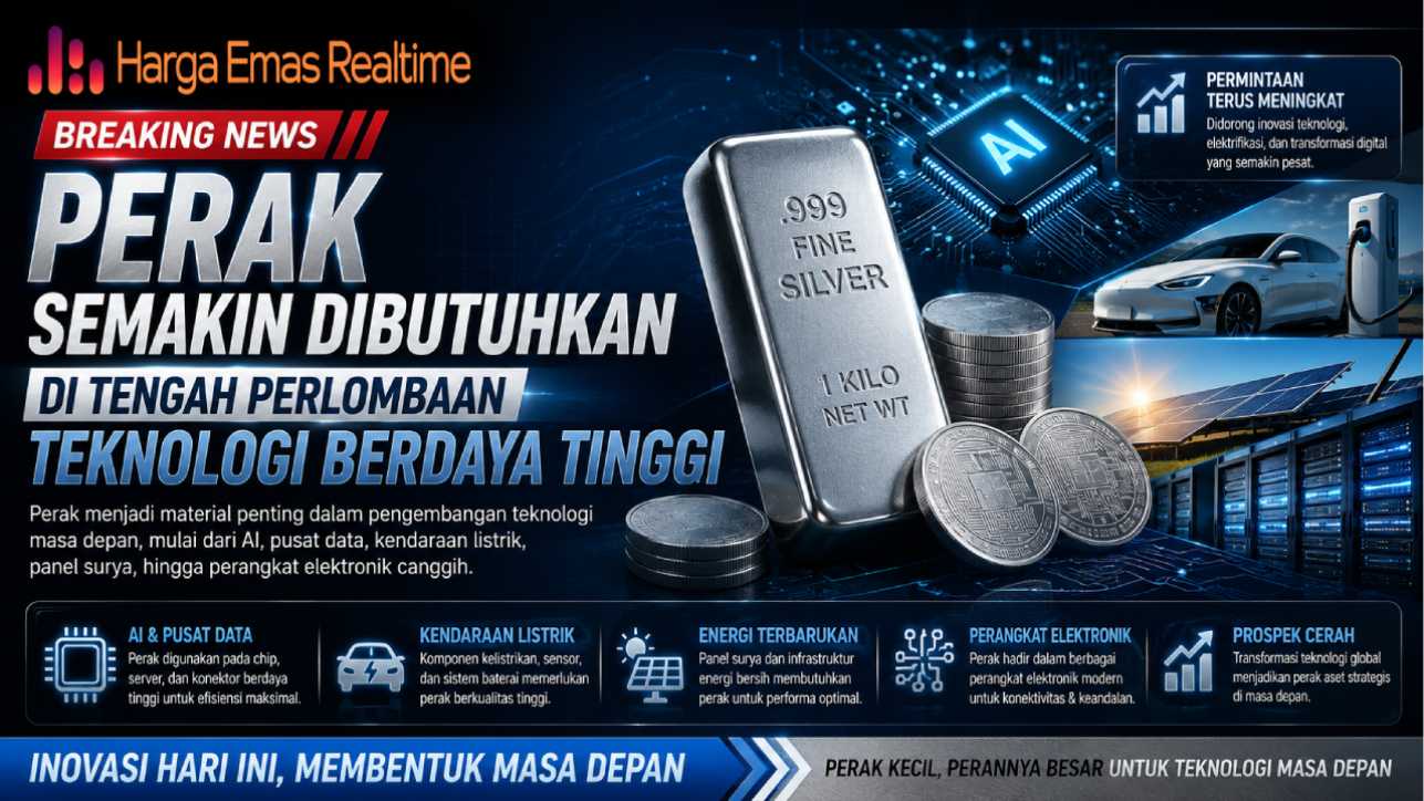 Perak Semakin Dibutuhkan di Tengah Perlombaan Teknologi Berdaya Tinggi