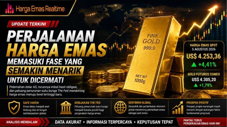 Perjalanan Harga Emas Memasuki Fase yang Semakin Menarik untuk Dicermati