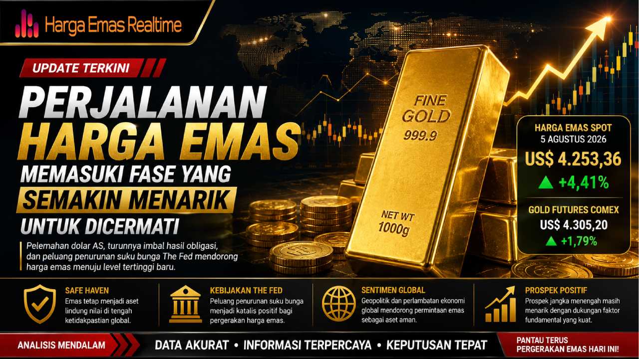 Perjalanan Harga Emas Memasuki Fase yang Semakin Menarik untuk Dicermati