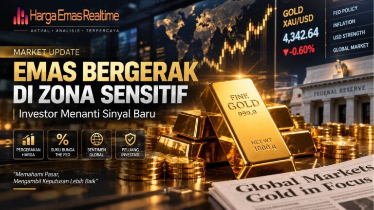 Emas Bergerak di Zona Sensitif, Investor Menanti Sinyal Baru