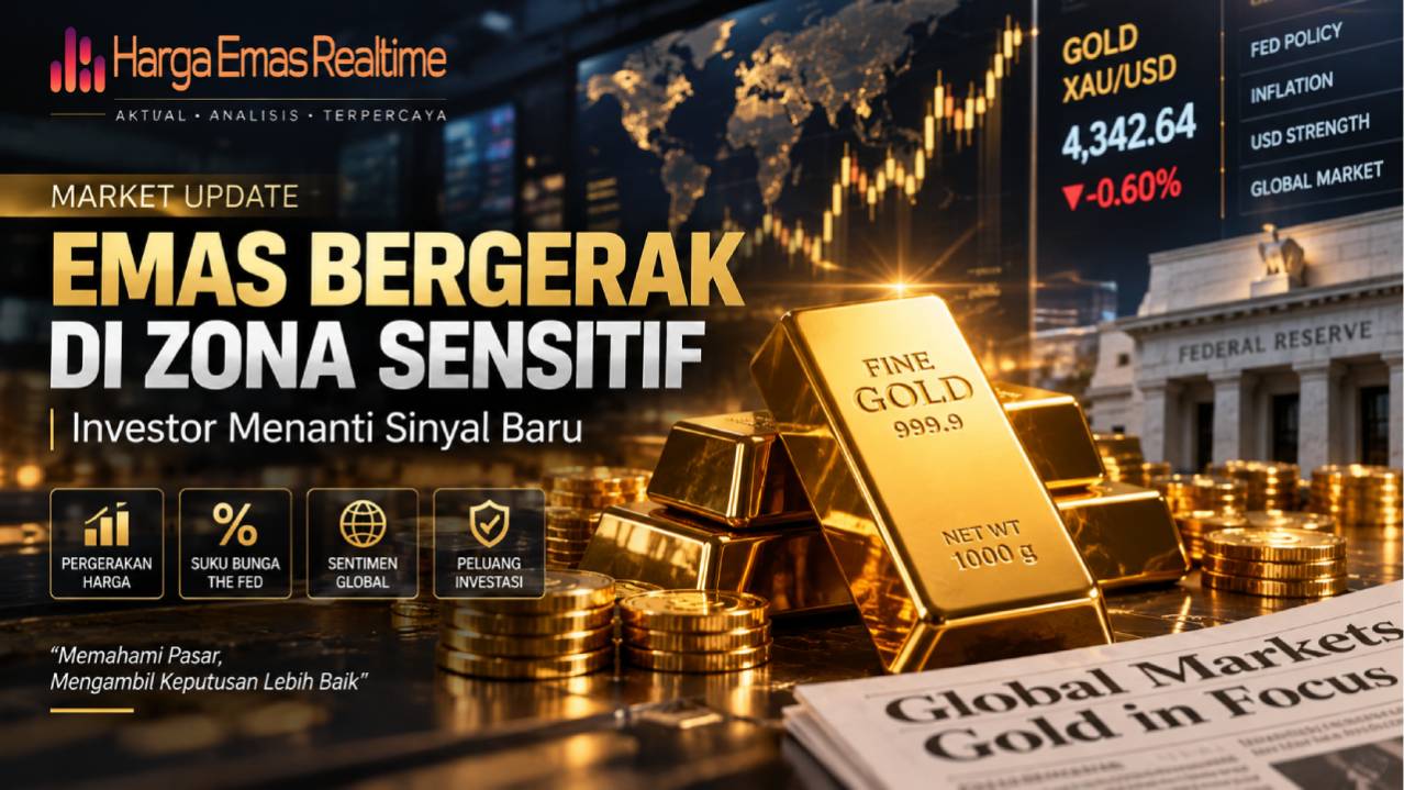 Emas Bergerak di Zona Sensitif, Investor Menanti Sinyal Baru