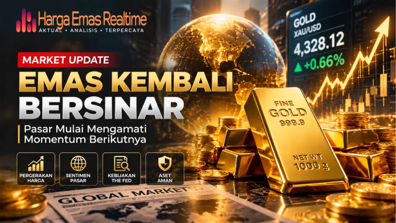 Emas Kembali Bersinar, Pasar Mulai Mengamati Momentum Berikutnya