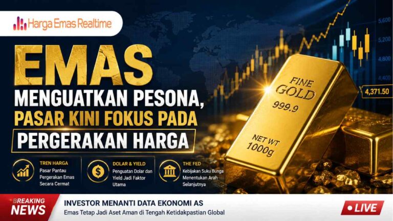 Emas Menguatkan Pesona, Pasar Kini Fokus pada Pergerakan Harga