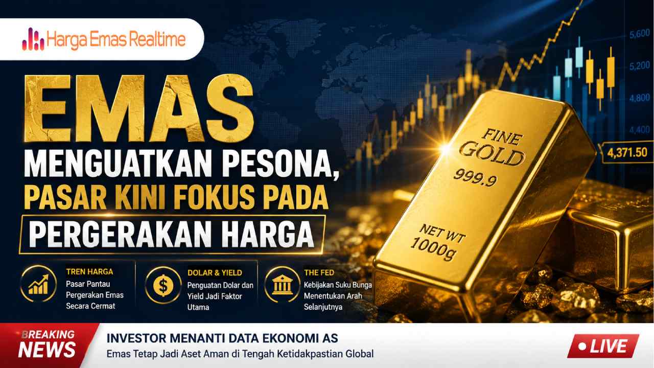 Emas Menguatkan Pesona, Pasar Kini Fokus pada Pergerakan Harga