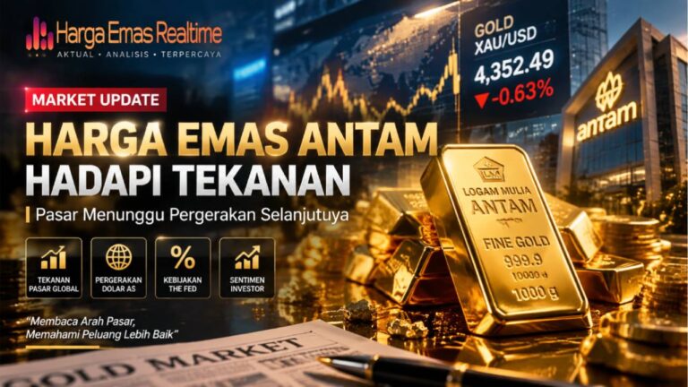 Harga Emas Antam Hadapi Tekanan, Pasar Menunggu Pergerakan Selanjutnya