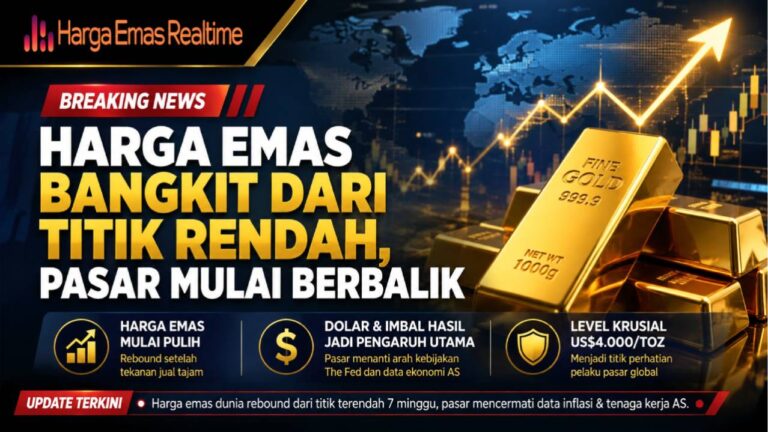 Harga Emas Bangkit dari Titik Rendah, Pasar Mulai Berbalik