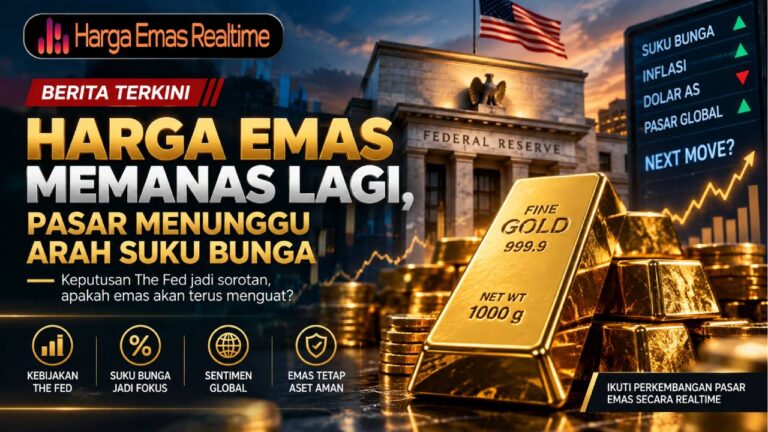 Harga Emas Memanas Lagi, Pasar Menunggu Arah Suku Bunga