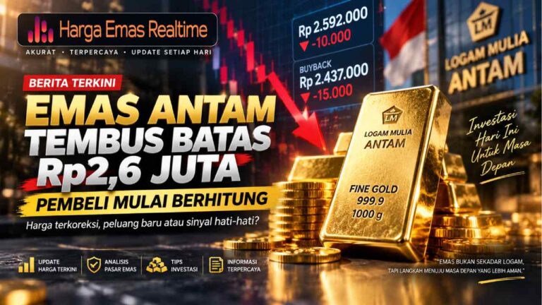 Harga Emas Menembus Bawah Rp2,6 Juta, Pasar Menanti Titik Balik