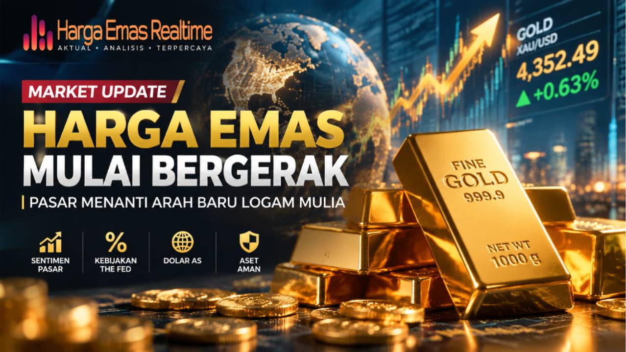 Harga Emas Mulai Bergerak, Pasar Menanti Arah Baru Logam Mulia