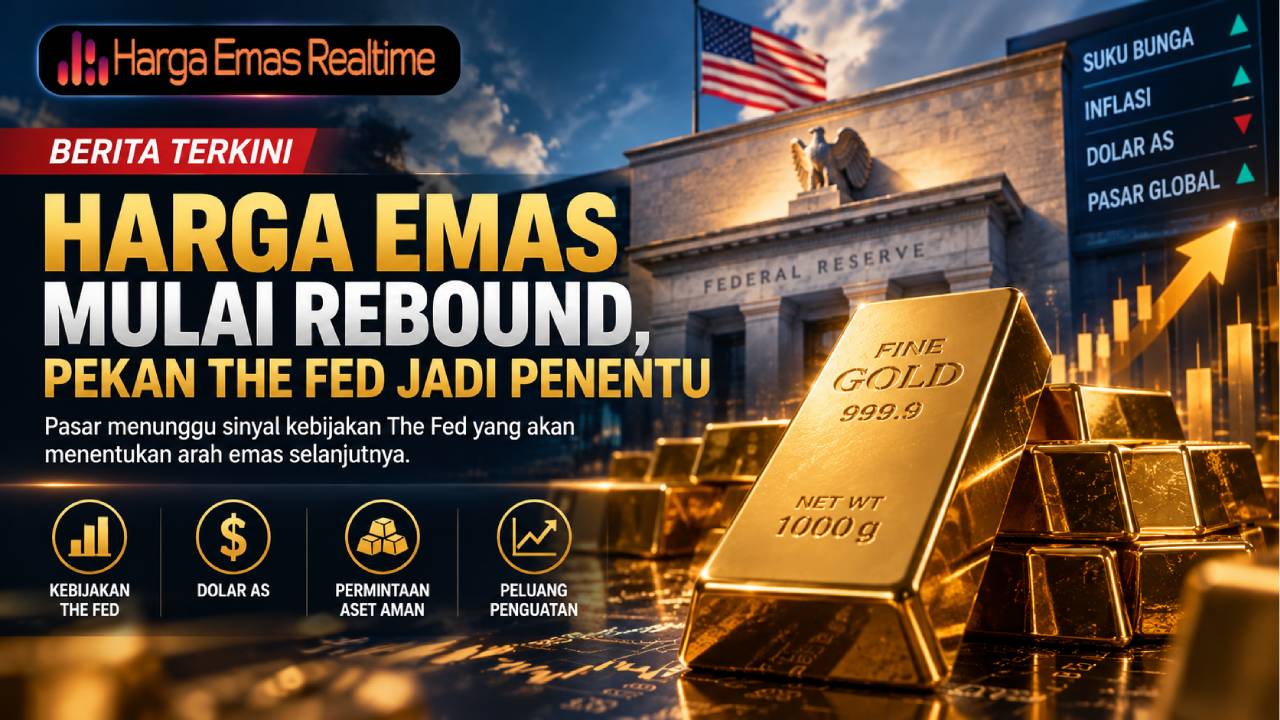 Harga Emas Mulai Rebound, Pekan The Fed Jadi Penentu