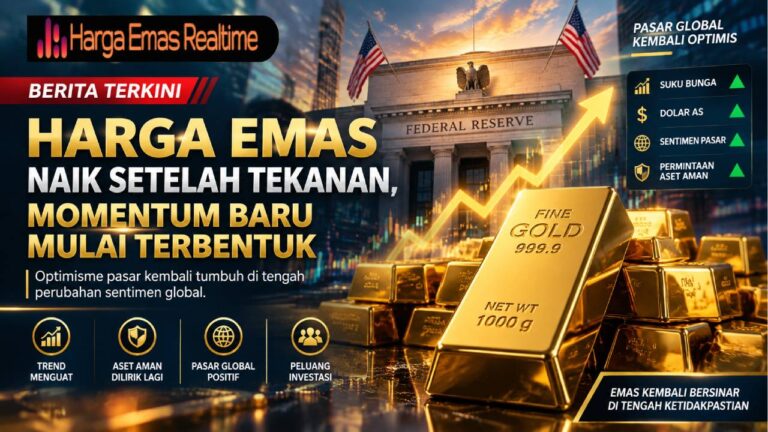 Harga Emas Naik Setelah Tekanan, Momentum Baru Mulai Terbentuk