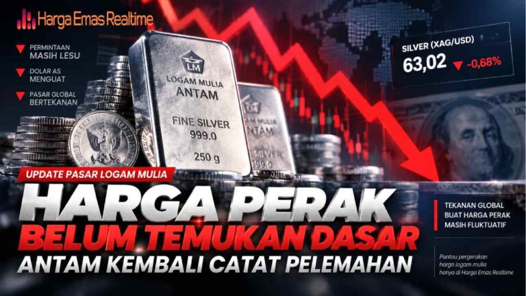 Harga Perak Belum Temukan Dasar, Antam Kembali Catat Pelemahan