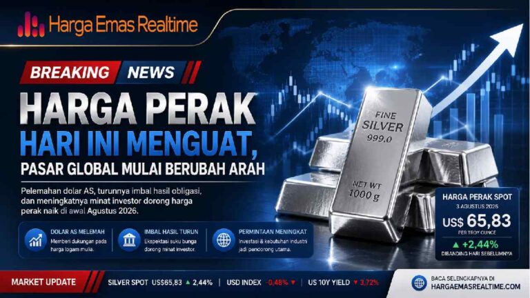 Harga Perak Hari Ini Menguat, Pasar Global Mulai Berubah Arah