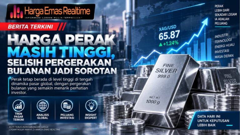 Harga Perak Masih Tinggi, Selisih Pergerakan Bulanan Jadi Sorotan