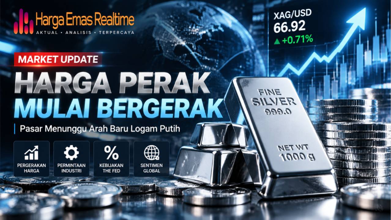 Harga Perak Mulai Bergerak, Pasar Menunggu Arah Baru Logam Putih