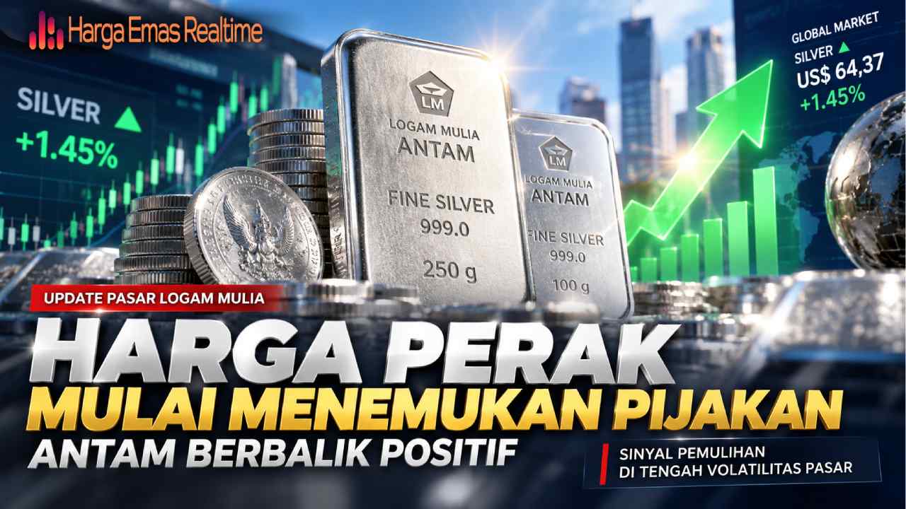 Harga Perak Mulai Menemukan Pijakan, Antam Berbalik Positif