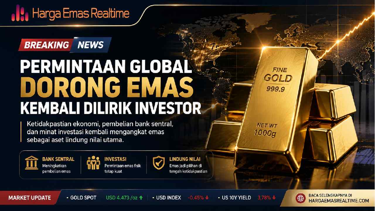 Kenaikan Permintaan Global Membawa Emas Kembali Menjadi Perhatian Investor