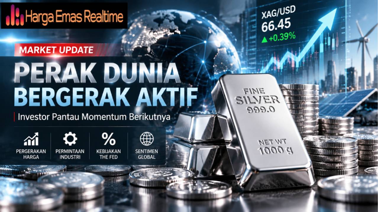 Perak Dunia Bergerak Aktif, Investor Pantau Momentum Berikutnya