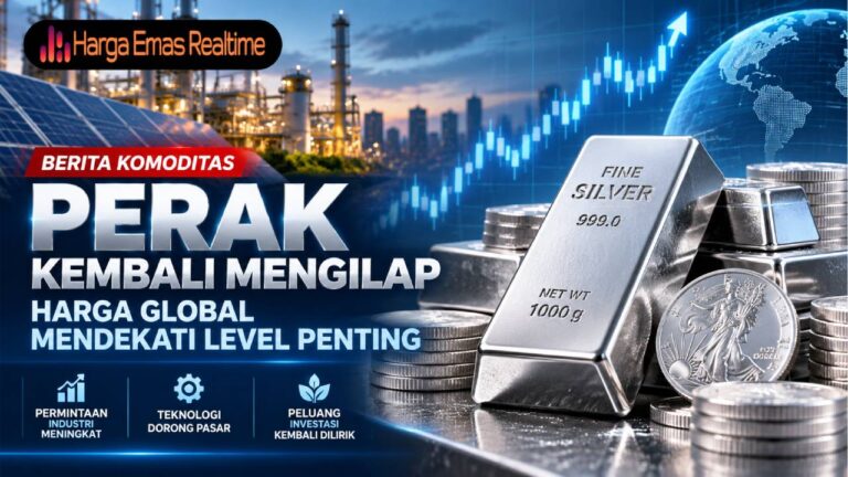 Perak Kembali Mengilap, Harga Global Mendekati Level Penting
