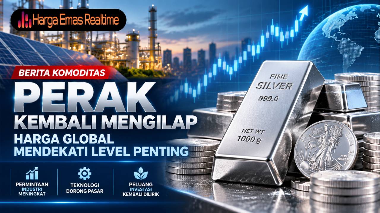 Perak Kembali Mengilap, Harga Global Mendekati Level Penting