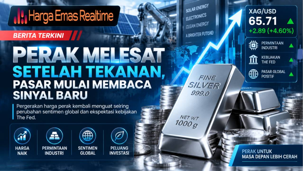Perak Melesat Setelah Tekanan, Pasar Mulai Membaca Sinyal Baru