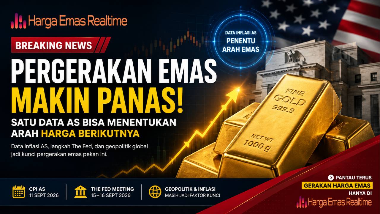 Pergerakan Emas Makin Panas! Satu Data AS Bisa Menentukan Arah Harga Berikutnya