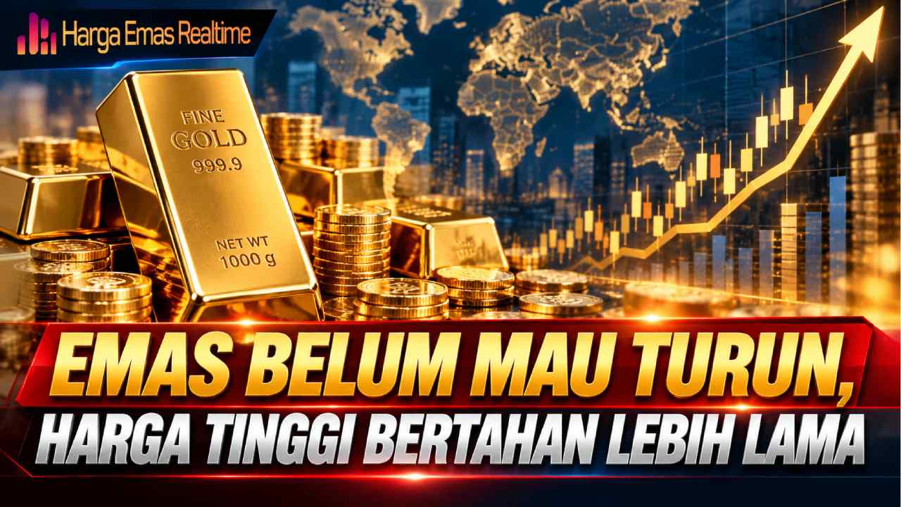 Emas Belum Mau Turun, Harga Tinggi Bertahan Lebih Lama