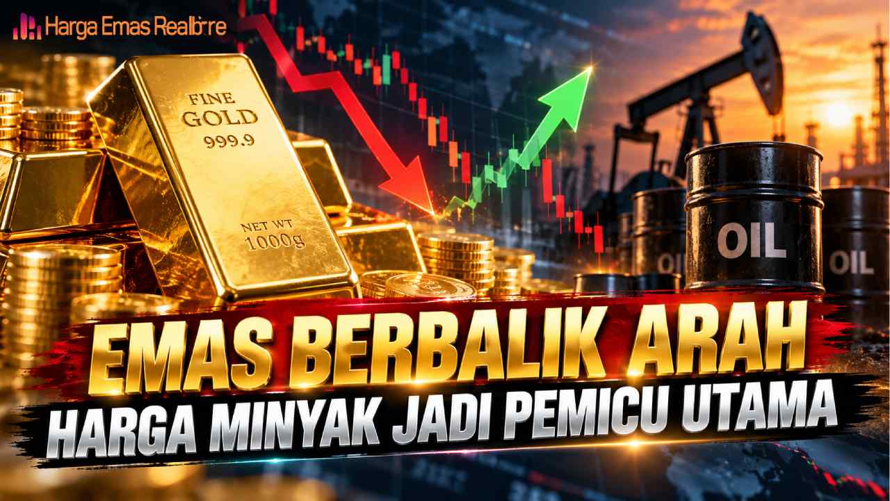 Emas Berbalik Arah, Harga Minyak Jadi Pemicu Utama