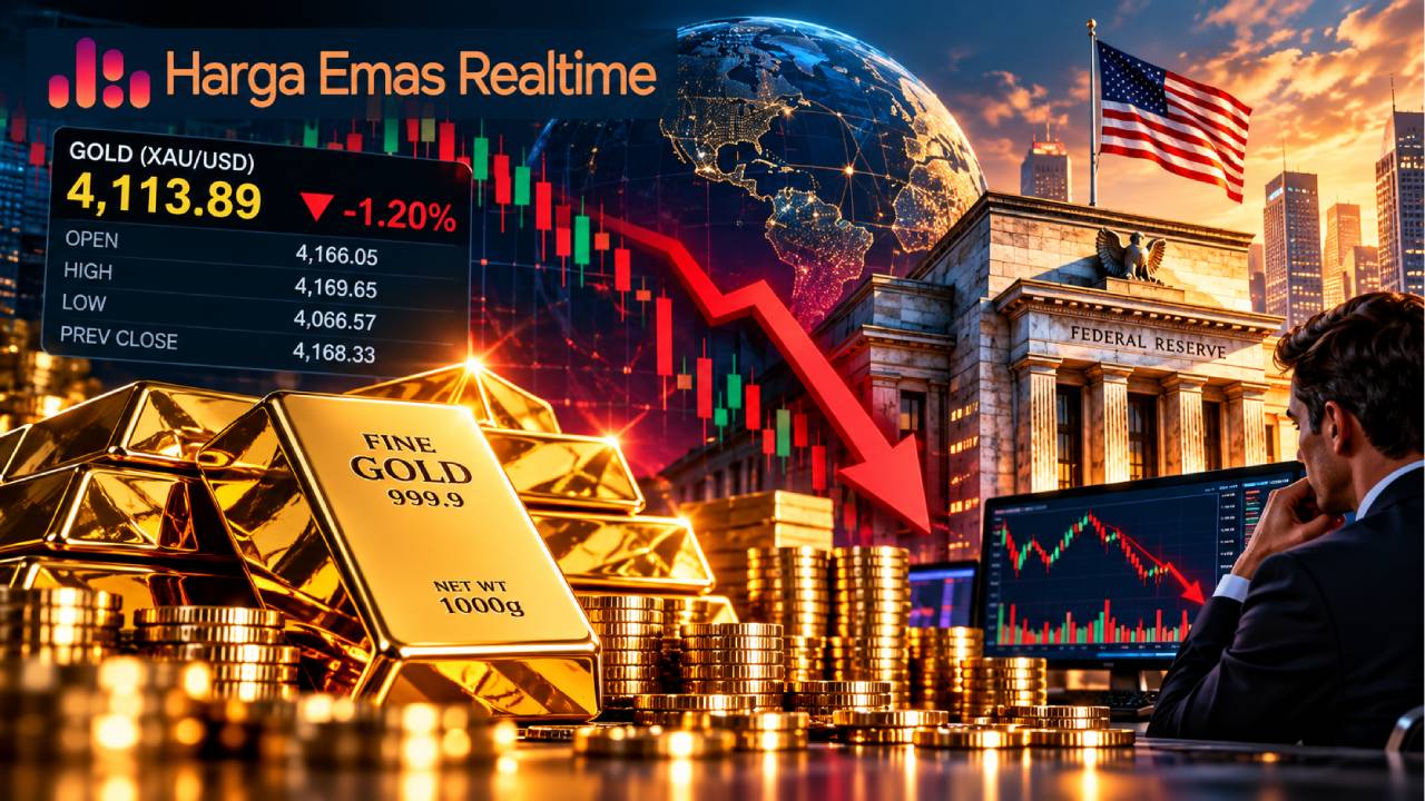 Emas Dunia Masuk Tekanan Dalam, Investor Mulai Cari Pegangan