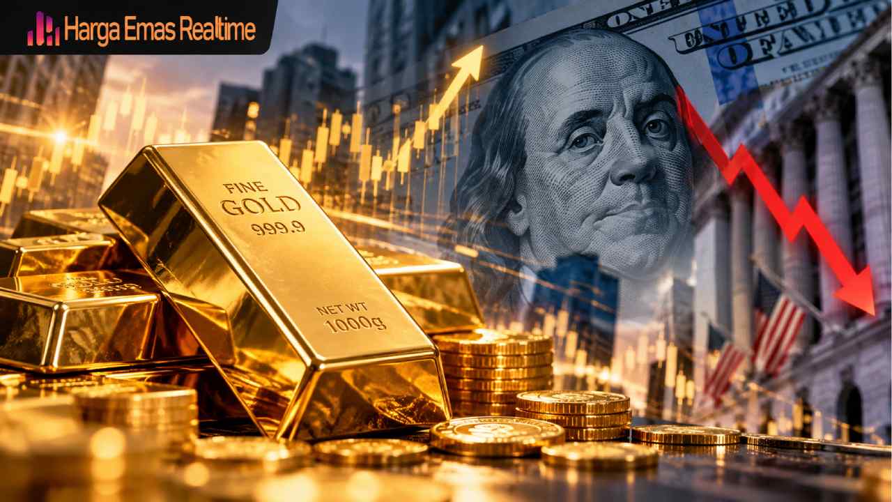 Emas Kembali Bersinar, Tekanan Dolar Mulai Kehilangan Tenaga