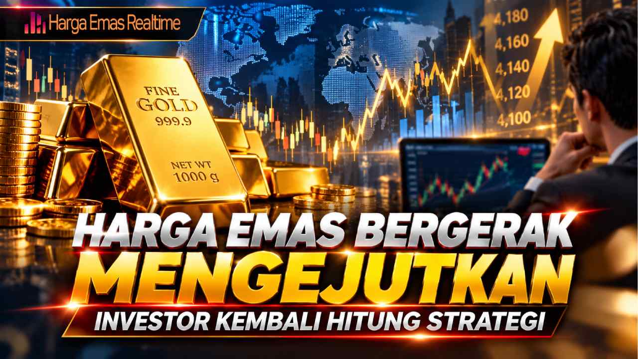 Harga Emas Bergerak Mengejutkan, Investor Kembali Hitung Strategi