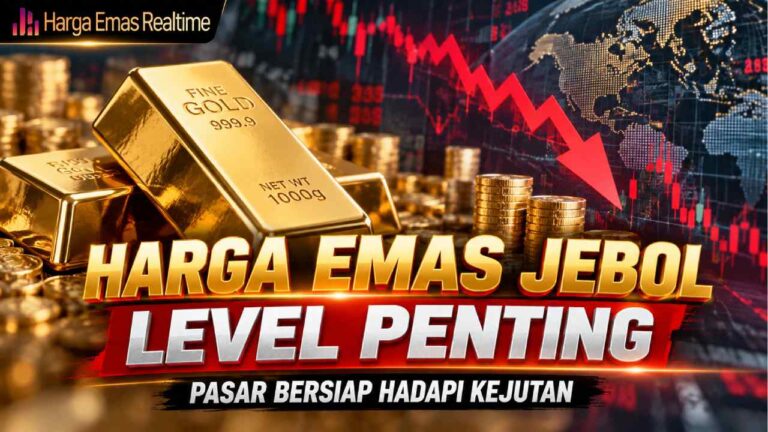 Harga Emas Jebol Level Penting, Pasar Bersiap Hadapi Kejutan