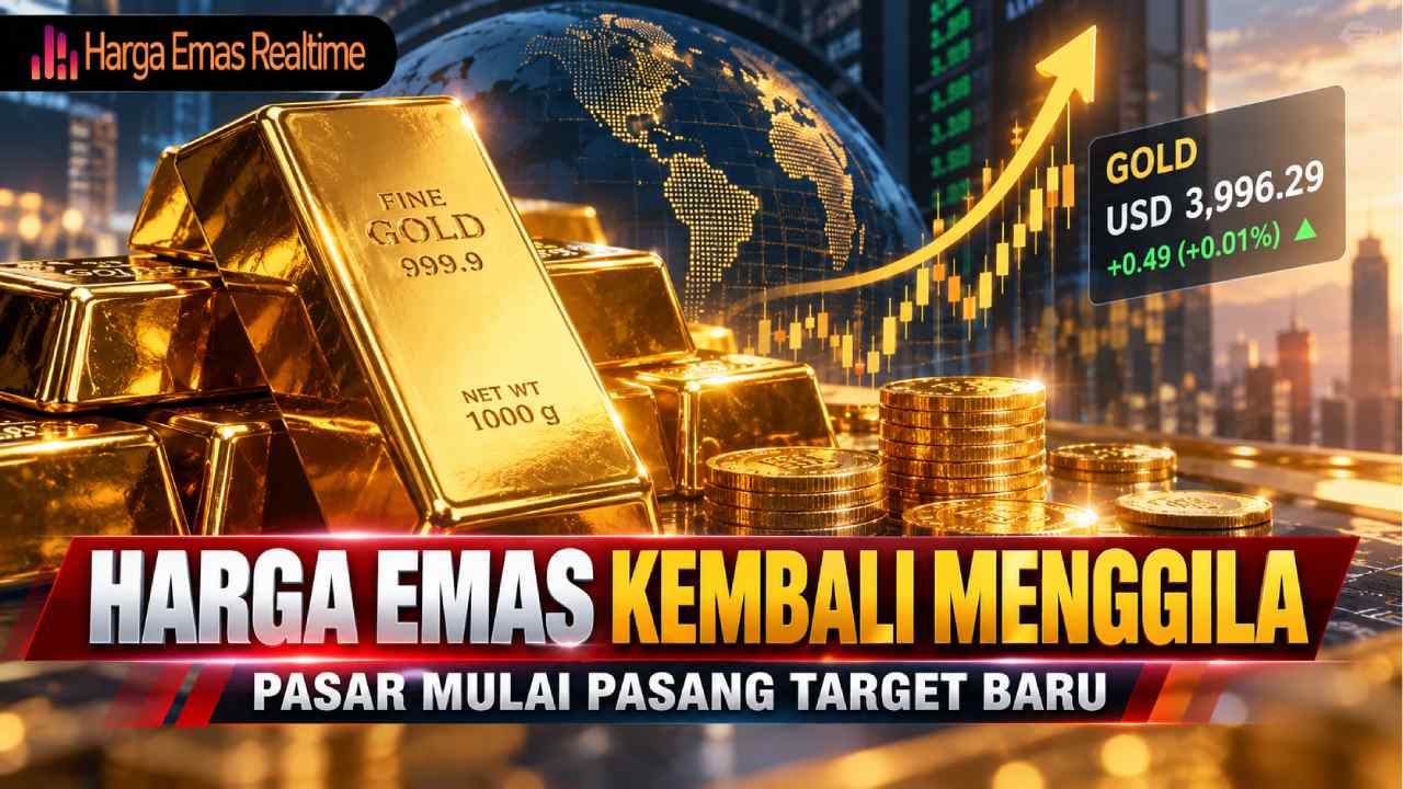 Harga Emas Kembali Menggila, Pasar Mulai Pasang Target Baru