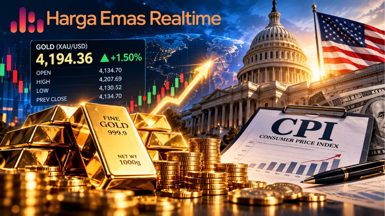 Harga Emas Mendekati Titik Krusial, CPI Bisa Mengubah Segalanya