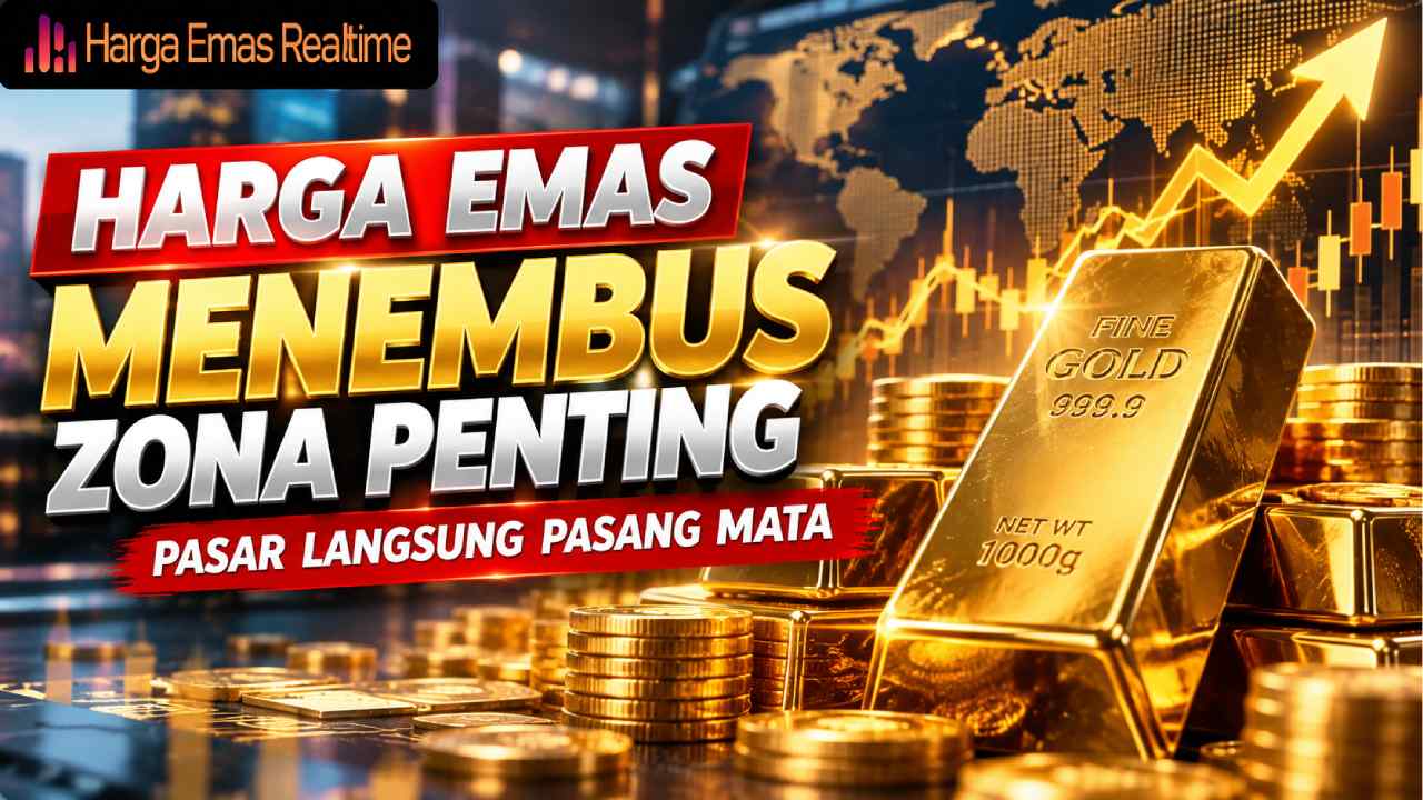Harga Emas Menembus Zona Penting, Pasar Langsung Pasang Mata