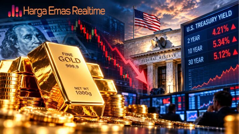 Harga Emas Tertahan, Yield Treasury Kembali Menguasai Sentimen