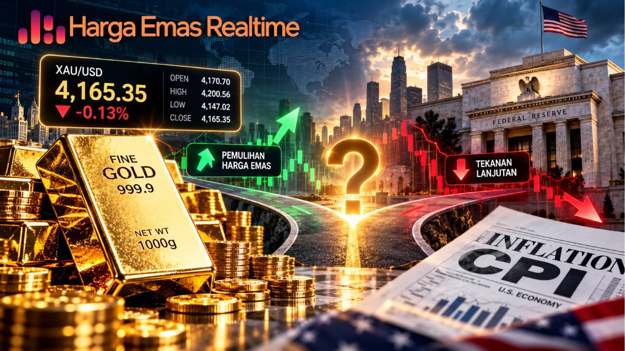 Harga Emas di Persimpangan, Pasar Bersiap Menentukan Arah