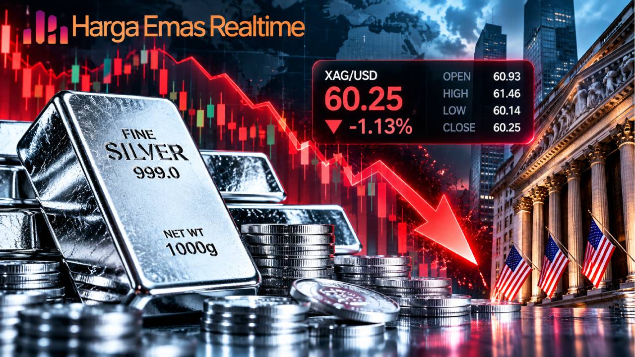 Harga Perak Memerah Lagi, Reli Sebelumnya Mulai Kehabisan Dorongan