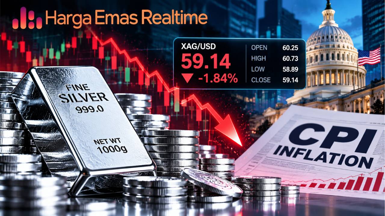 Harga Perak Tertekan, Pasar Kini Menunggu Kejutan Inflasi AS